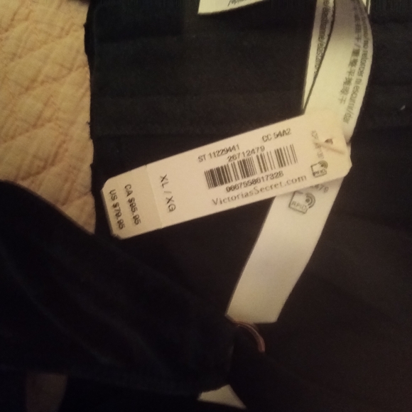 WT VICTORIA'S SECRET BLACK VELVET BUSTIER - Picture 3 of 4